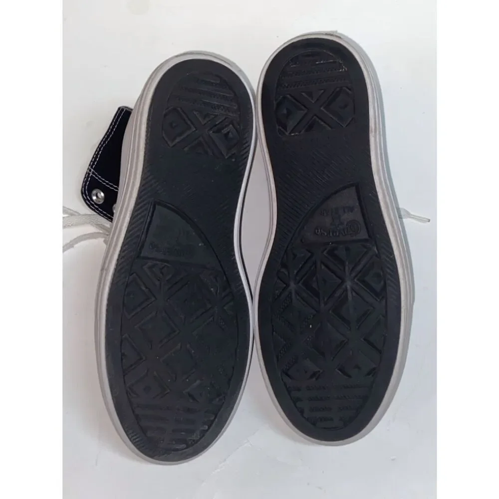 Converse Black and White Women’s Platforms High-Top Sneakers - All Star  Move